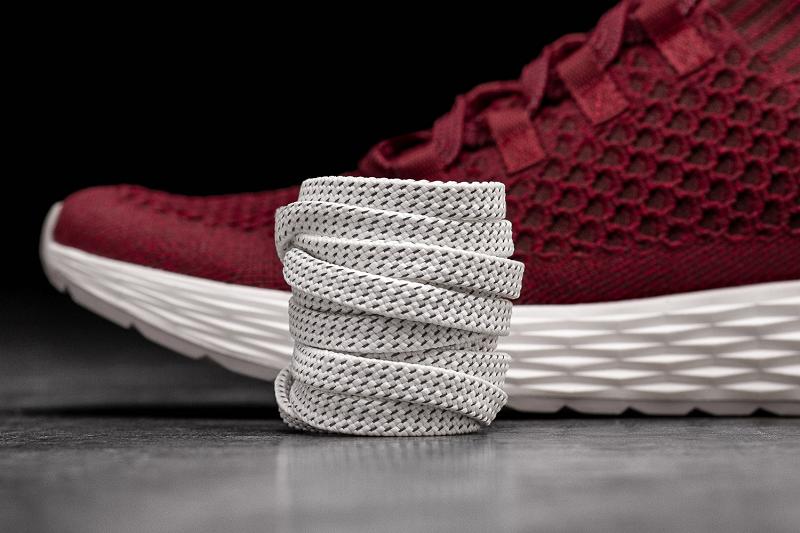 Burgundy Nobull Crimson Knit Runner Men's Running Shoes | CA Y1032X